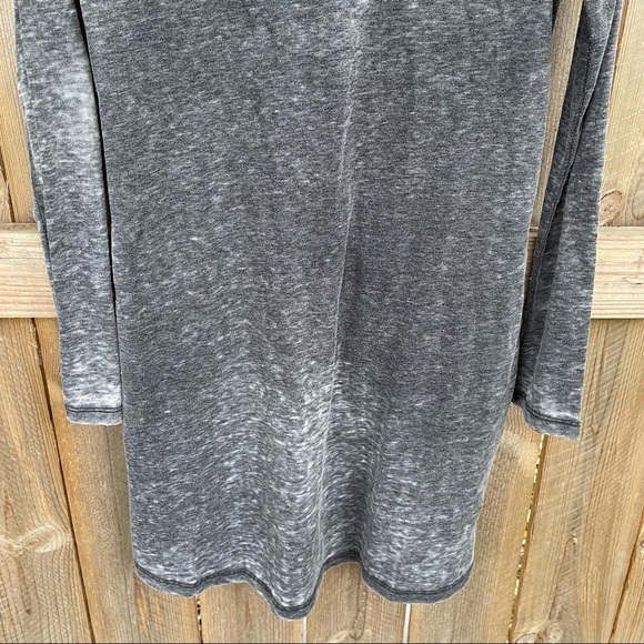 Altar’d State Dress gray tie front pockets small boho distressed - Picture 6 of 8